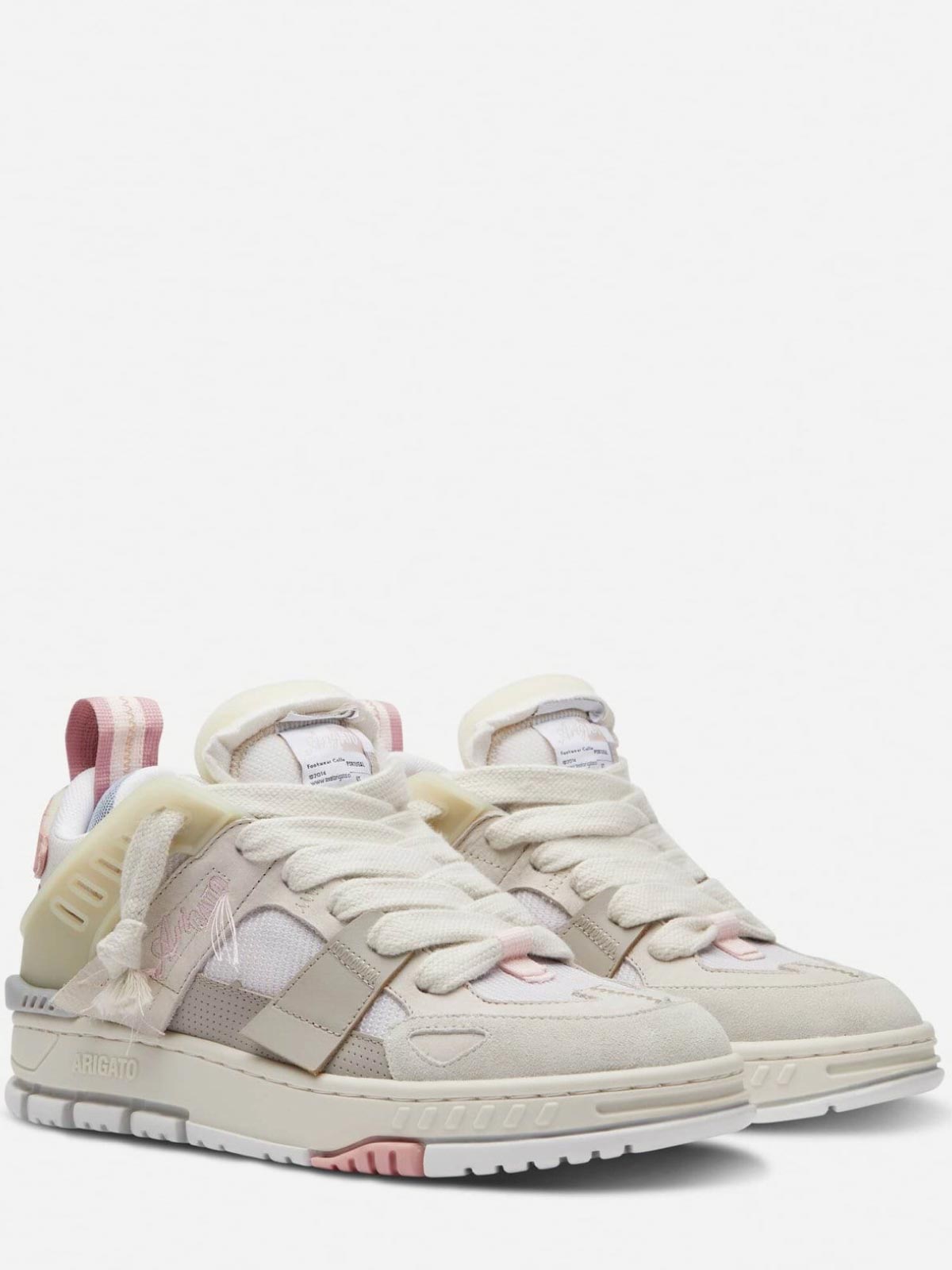 Beige Pink Axel Arigato Area Patchwork sneakers | Quaranta